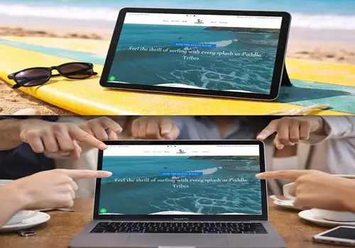 Paddle Tribe Surfing Club Website CreatedBy WT Infometics